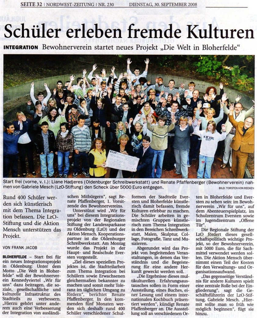 Nordwest-Zeitung 30.09.2008