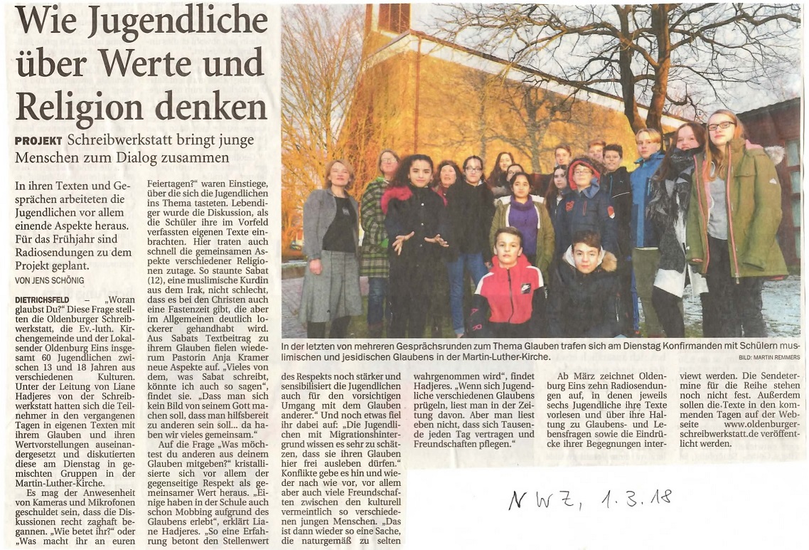Nordwest-Zeitung 01.03.2018