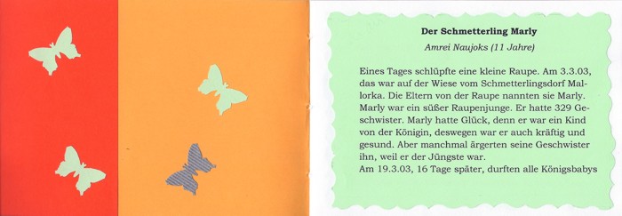 Inhalt Schmetterling Marly ...